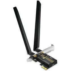TP-Link BE6500 Wi-Fi 7 Bluetooth 5.4 PCIe Adapter (PCIe), Netzwerkkarte, Schwarz
