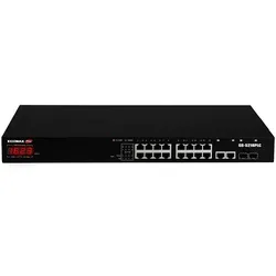 Edimax GS-5216PLC Netzwerk-Switch Managed Gigabit Ethernet (10/100/1000) Power over Ethernet (PoE) Schwarz