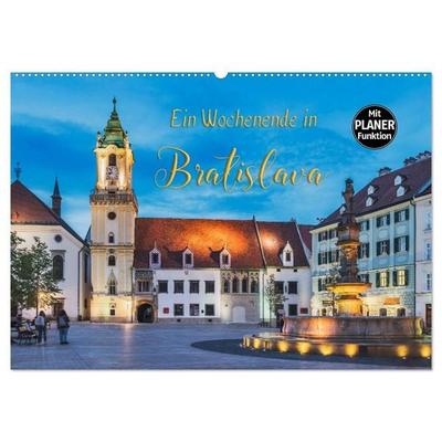 Ein Wochenende in Bratislava (Wandkalender 2027 DIN A2 quer), CALVENDO Monatskalender