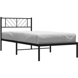 vidaXL, Bett, Ratenon (mit Kopfteil) (90 x 200 cm)
