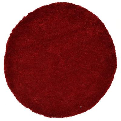 Hochflor-Teppich TOM TAILOR HOME "Shaggy Teppich Cozy", rot, H:25mm Ø:100cm, Polyester, Teppiche