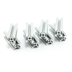 MakerBeam Aluminiumprofil, 10x10, klar eloxiert, silber - Länge: 40 mm - Stück: 8