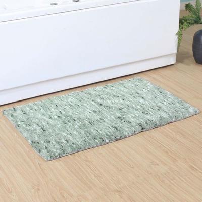 Home Weavers Inc Cloud Comfort Rectangle Bath Rug Green, 40 x 24, Green