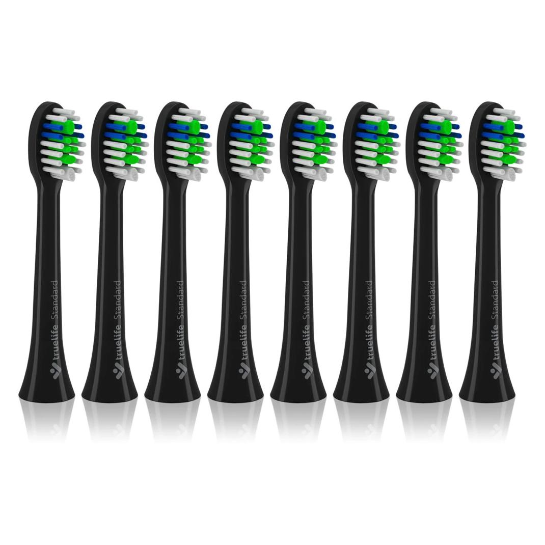 Truelife SonicBrush Kompaktköpfe Schwarz TLSBCHBST8 (8x) (TLSBCHBST8)