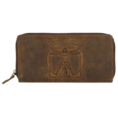 Geldbörse LANDLEDER "LANDLEDER Damen echt Leder", Damen, braun, Leder, Kleinlederwaren, echt Leder