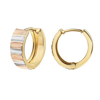 Paar Creolen CELESTA, gelb, Ohrringe, Damen, one-size, Gold