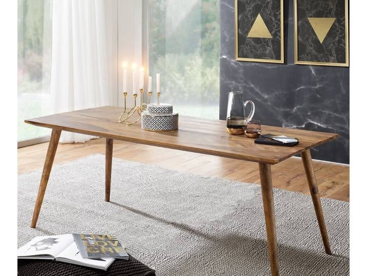 Esstisch Elias , 120x60 , Sheesham Holz massiv , dunkelbraun