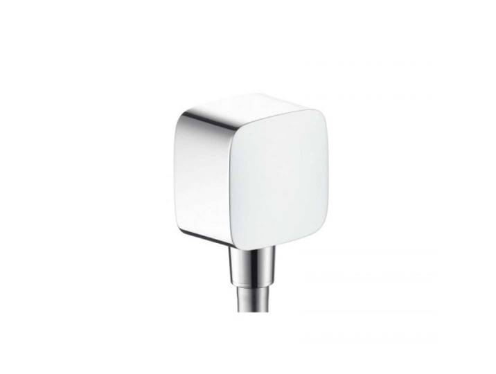 Hansgrohe - Puravida - Raccordement Du Flexible Fixfit Avec Clapet Anti-retour Et Rotule\, Chrome 27414000