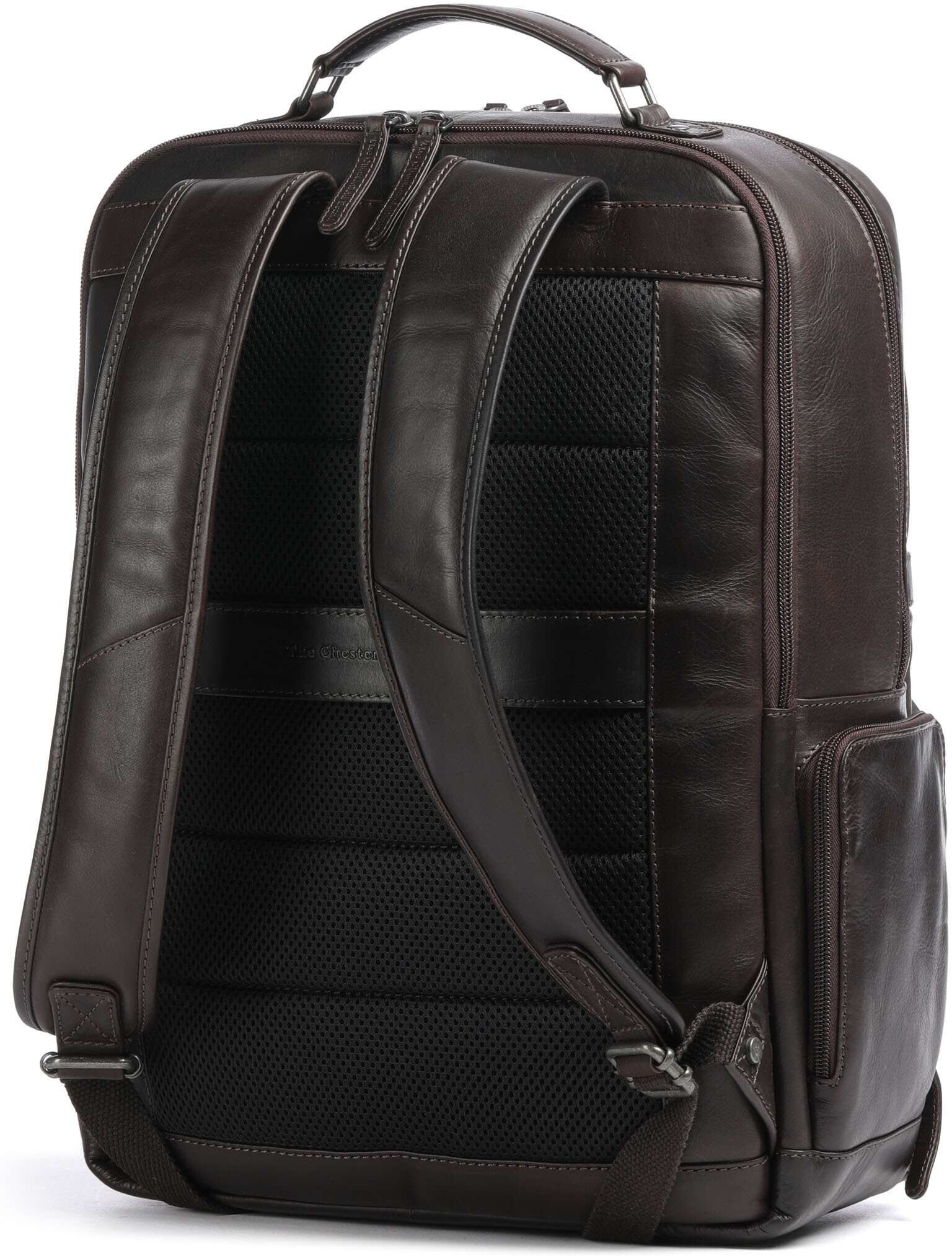 The Chesterfield Brand Wax Pull Up Cow Lennox Rucksack aus Leder, braun