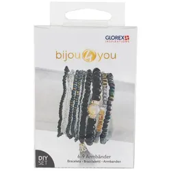 Schmuck-Set Armbänder "schwarz"