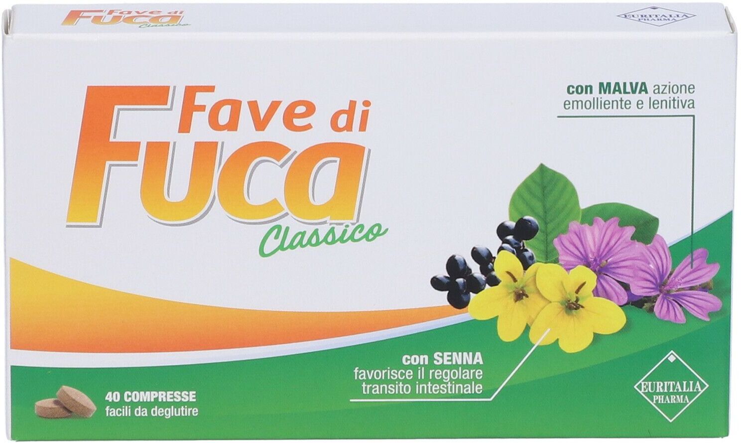 EURITALIA PHARMA (div.CoSWELL) Euritalia Pharma, Fave Di Fuca Classico, 40 Compresse