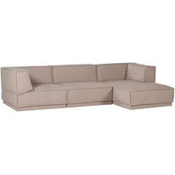 Tchibo - Woood Ecksofa »Manu« - 286x160x73cm - naturfarben -