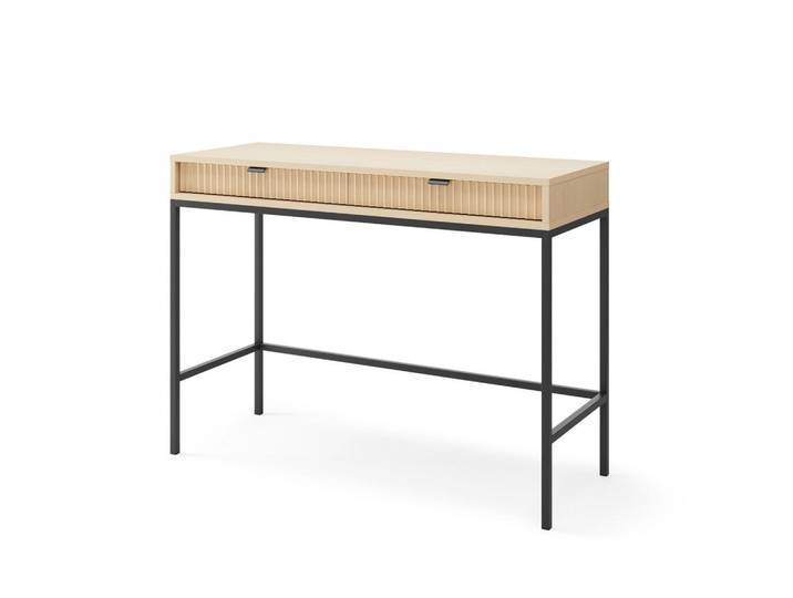 Komodee Wohnwand Nanaimo Toa1 Profilierte Fronten Eiche Vicenza Eiche Vicenza, Eiche Artisan, 2 Schubladen, 104x77x50 cm, Wohnzimmer, Wohnzimmertische, Konsolentische