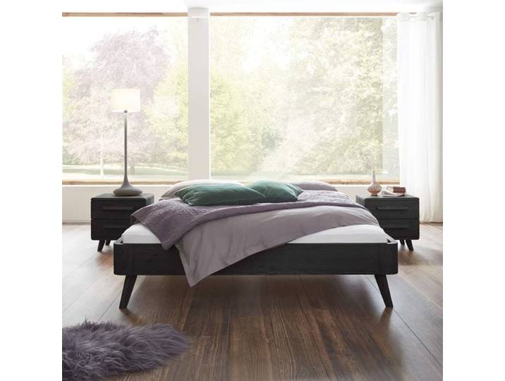 Massivholzbett Santa Rosa Eiche Massivholz ohne Kopfteil 180x200 cm klassischer Stil