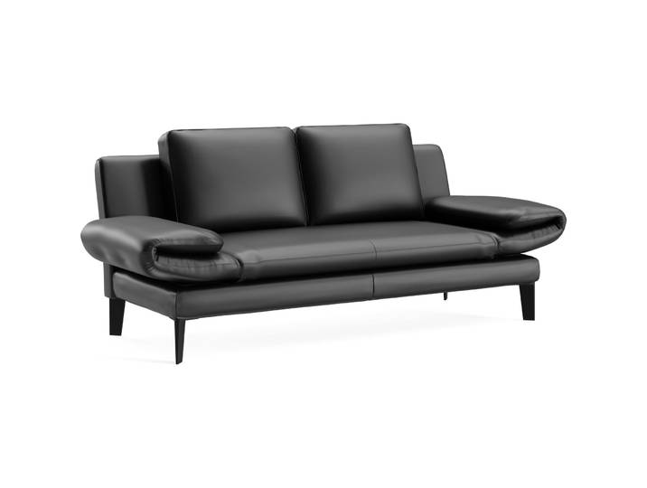Sofa Jarek Leder schwarz B 281 T 83 cm - Möbel Konfigurator: Traummöbel individuell zusammenstellen