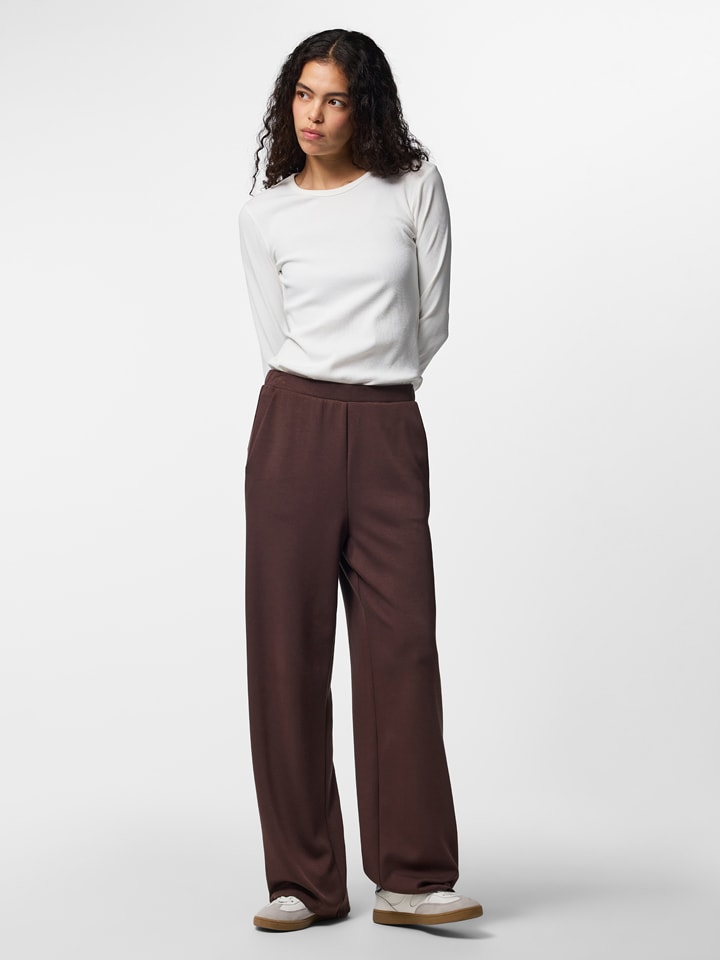 Pieces Stoffhose "Michelle" in Braun - L