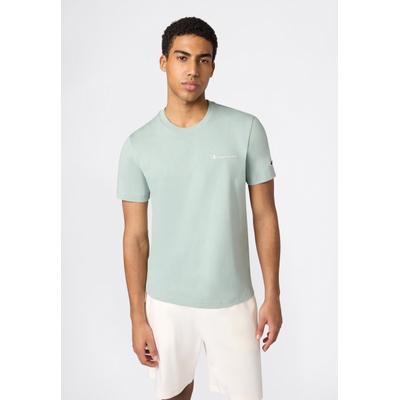 T-Shirt CHAMPION "Icons Tee", Herren, Gr. M, grün, Obermaterial: 100% Baumwolle, Shirts T-Shirt, Kurzarm, aus Baumwolle, sportliche Passform, auch in großen Größen