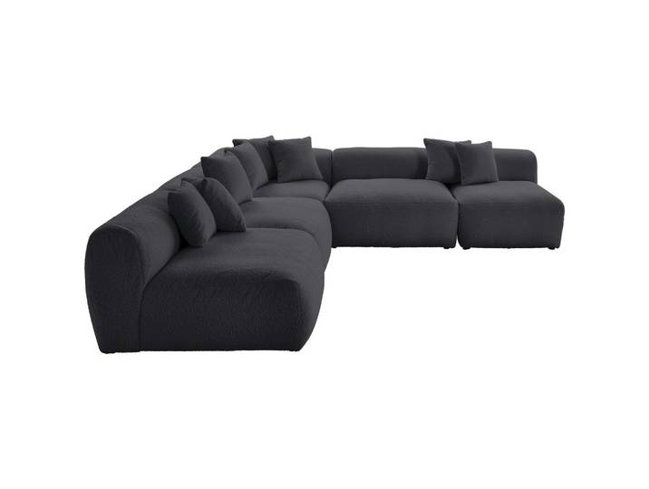 Ecksofa Bloom erweiterbar Dunkelgrau