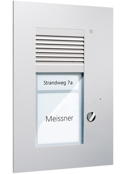 TCS UP-Tuerstation PUK01/1-EN 1 Taste 1spaltig silber (PUK01/1-EN)