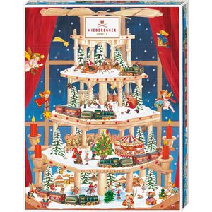 Niederegger Adventskalender Winter-Klassiker, gefüllt mit Marzipan-Pralinen Klassiker, 300g