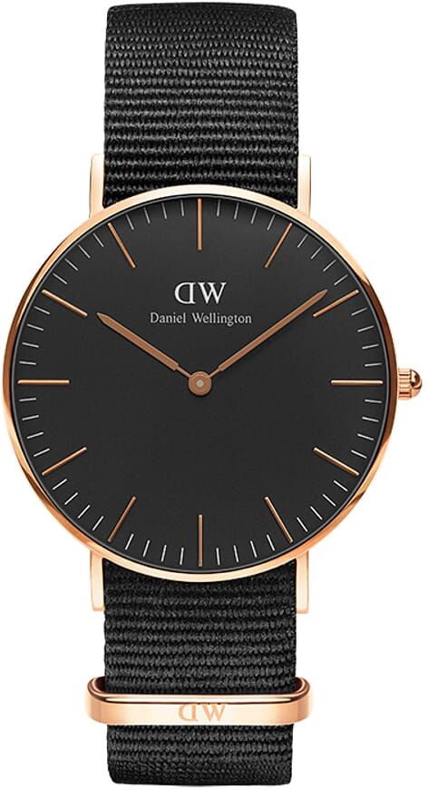 Montre Homme Daniel Wellington Classic En Nylon Noir Homme