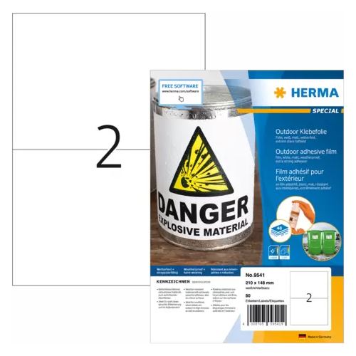 HERMA Outdoor Folien-Etiketten SPECIAL, 210 x 148 mm, weiß