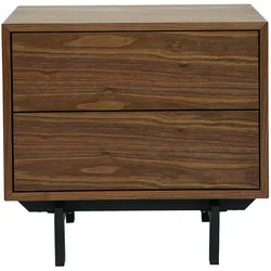 Vintage-Nachttisch aus Holz und Metall MANNY