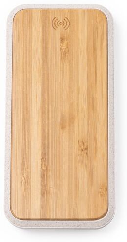Batterie externe personnalisée 10 000 mAh en bambou Blaster beige TAILLE UNIQUE ADULTE