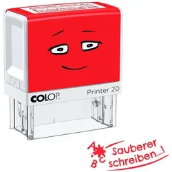 Colop Stempel »NIO School« Sauberer schreiben! rot