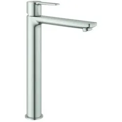 Grohe Lineare XL-Size Waschtischarmatur 23405DC1 supersteel für Waschschüsseln, ohne Ablaufgarnitur