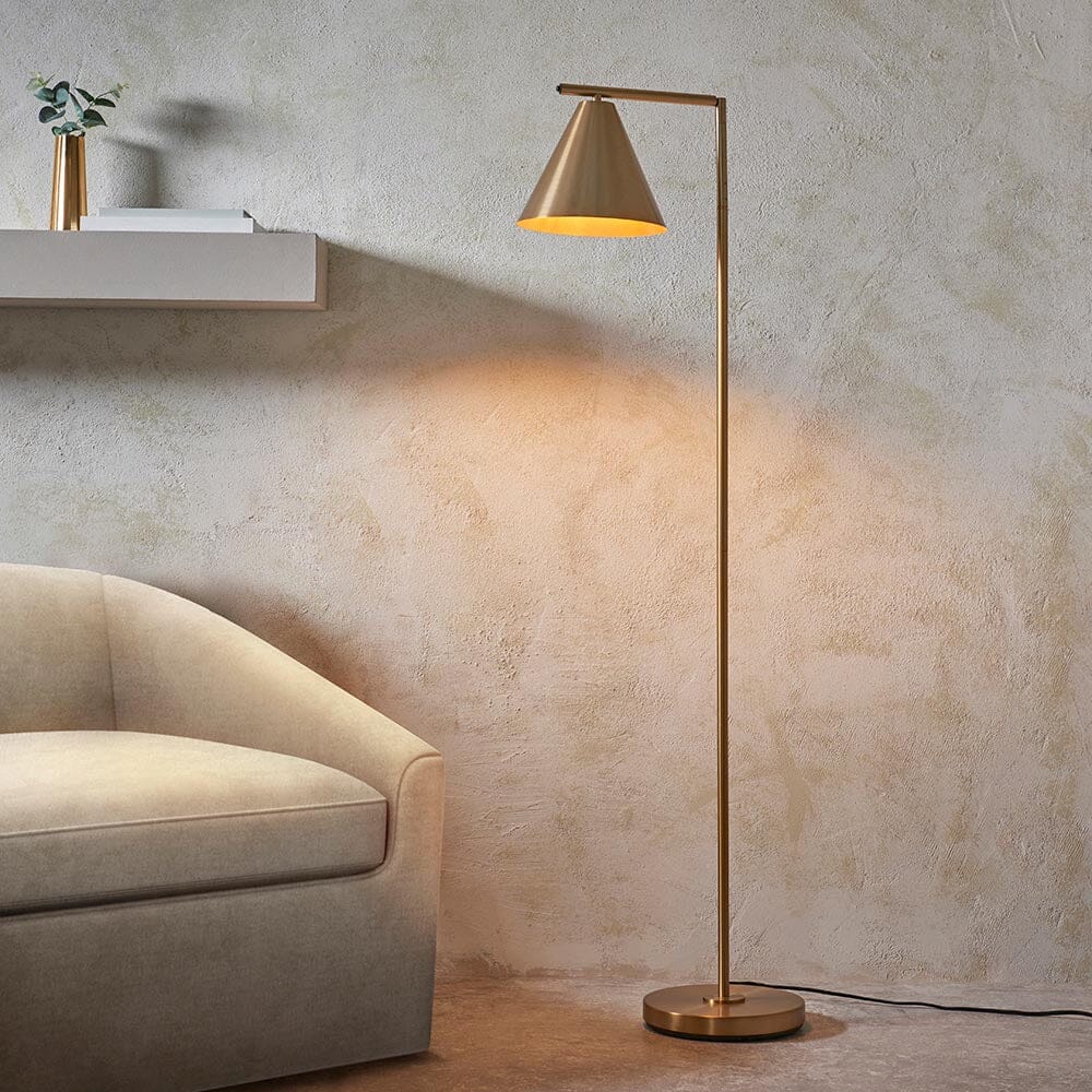 Devonte Gold Task Floor Lamp