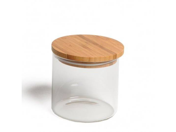 Voorraadpot met bamboe deksel, glas, 450 ml