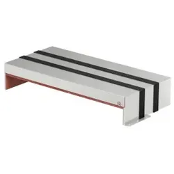 OBO 7204050 Brandschutzbox dreiseitig mit intumeszierenden Einlagen 300x623x116 Edelstahl, rostfrei A2 1.4301 blank, nachbehandelt PMB 660-3 A2