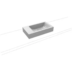 Kaldewei Cono Handwaschbecken 908106003199 55x30cm, ohne Überlauf, ohne Hahnloch, manhattan Perl-Effekt