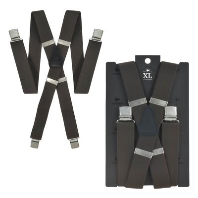 Sir Redman Hosenträger Herren extra lang für Männer mit Bauch XL – braun