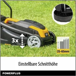 Powerplus, Rasenmäher, Elektrischer Rasenmäher POWXG62205T 1300 W 220-240 V 32 cm 32 L (Netzbetrieb)