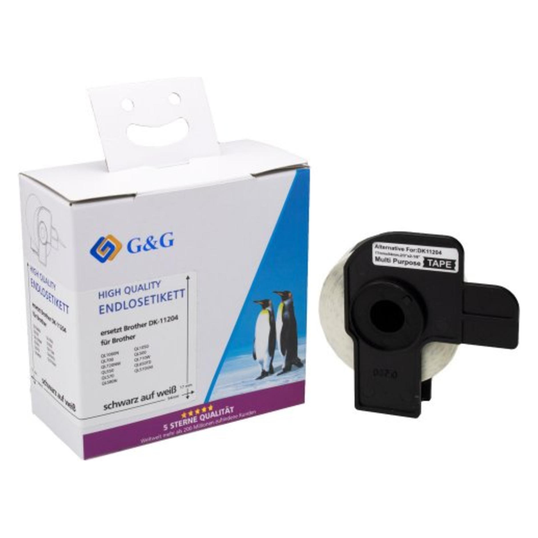 G&G Etiketten 17 x 54 mm 1 St. ET-B-G-11204 Adress-Etiketten (17 mm) (ET-B-G-11204)