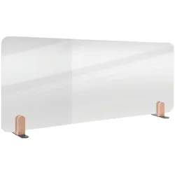 Legamaster Tischtrennwand transparent »ELEMENTS« 60x160 cm freistehend transparent, 160x60x0.5 cm