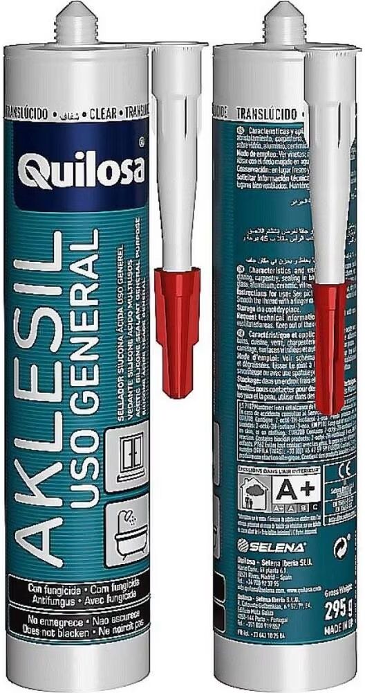 Sellador De Silicona Quilosa Aklesil Uso General Blanco Talla Única Unisex