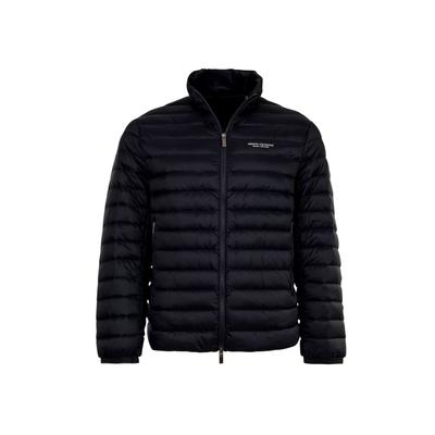Steppjacke ARMANI EXCHANGE "Steppjacke DOWN JACKET 1er Pack", Herren, Gr. XL, blau (dunkelblau), Obermaterial: 100% Polyamid PA., Jacken Steppjacke