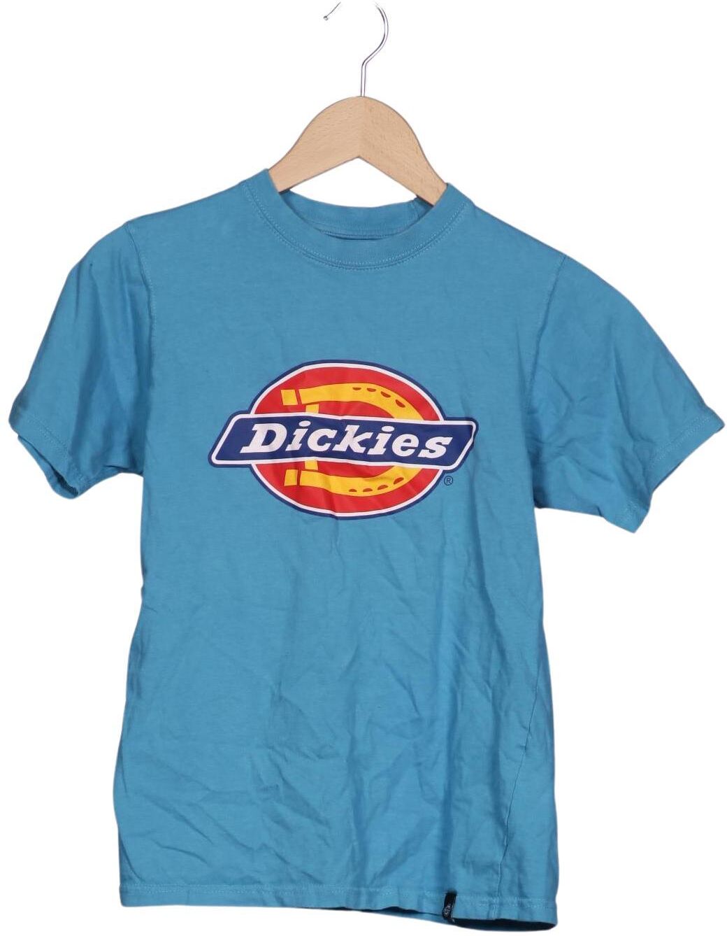 Dickies Damen T-Shirt, Hellblau, Gr. Xxs, Baumwolle - Second Hand