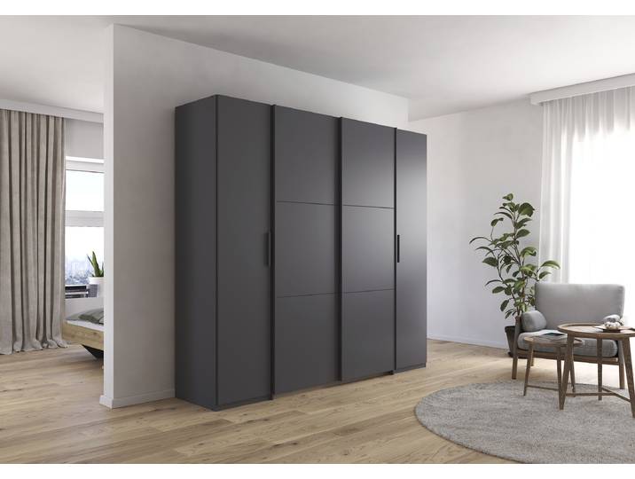 Kombischrank Kronach 225cm Grau/Graumetallic Grau
