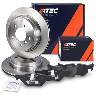 Atec Bremsscheiben + Bremsbeläge Hinterachse Belüftet [Hersteller-Nr. 40576150] für BMW