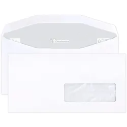 Clairefontaine, Briefumschlag, 500 Briefumschläge 114x229mm Fenster rechts 35x100mm maschinengeeignet Clairalfa (114 x 229 mm, 500x)