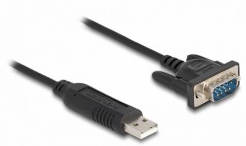 Delock USB-Kabel USB 2.0 USB-A Stecker, VGA 9pol. Stecker 0.50m Schwarz 66461