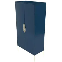 Highboard  Merlin , blau , Maße (cm): B: 80 H: 160