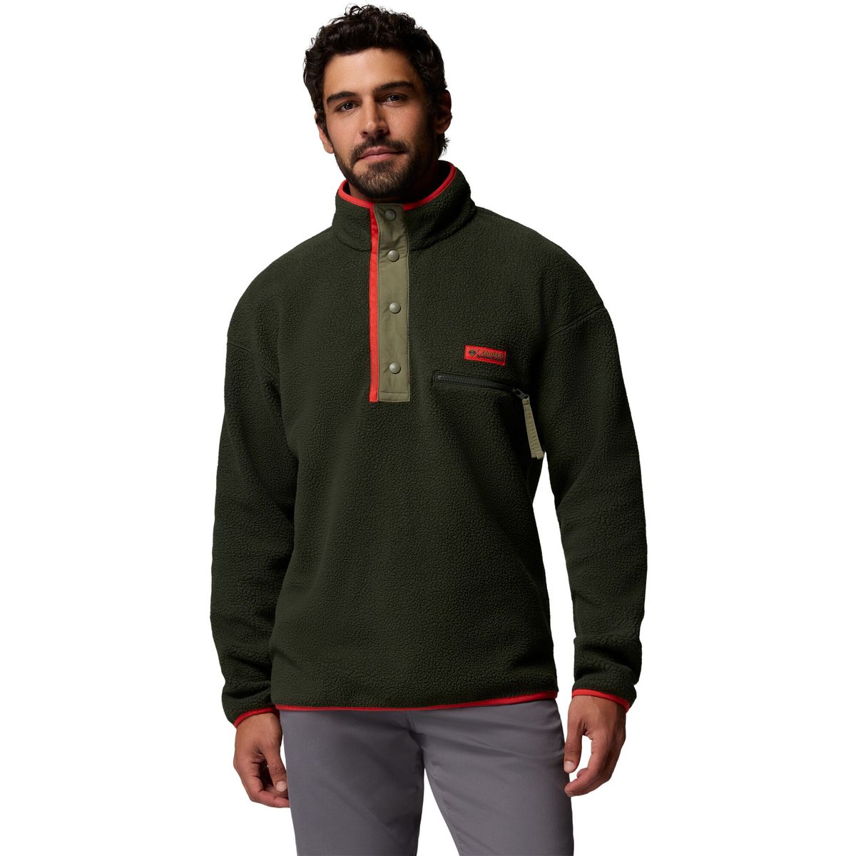 Columbia Men's Helvetia II Half Snap Fleece greenscape (368) M 209089-2090891-368-M