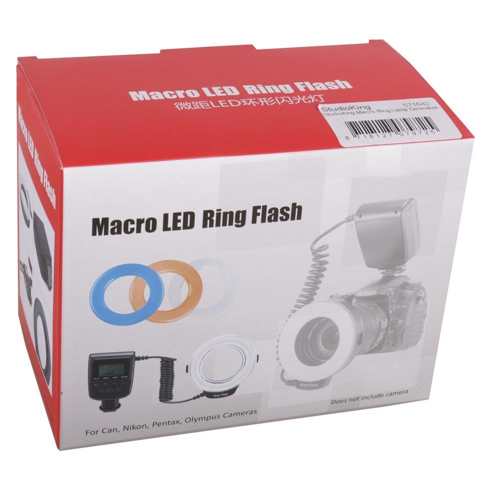 Studioking Makro LED Ringlampe mit Blitz RL-130 (Ringlicht) (571642)