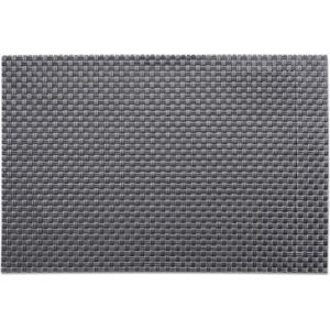 Zeller Platzset Trend Struktur, abwischbar, aus Kunststoff, grau, 45 x 30 cm