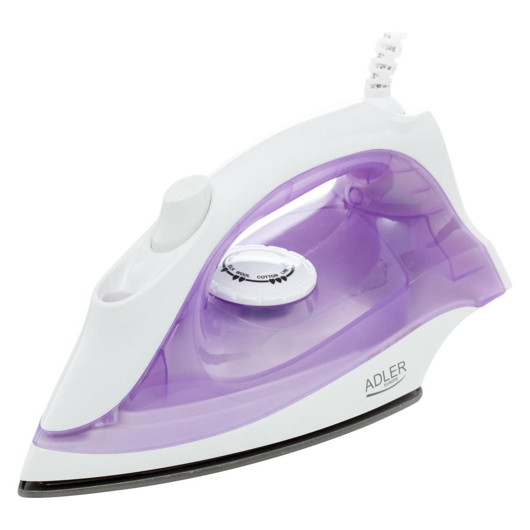 Adler AD 5019 Dampfbügeleisen Violett (1600 W, 10 g/min) (AD 5019)